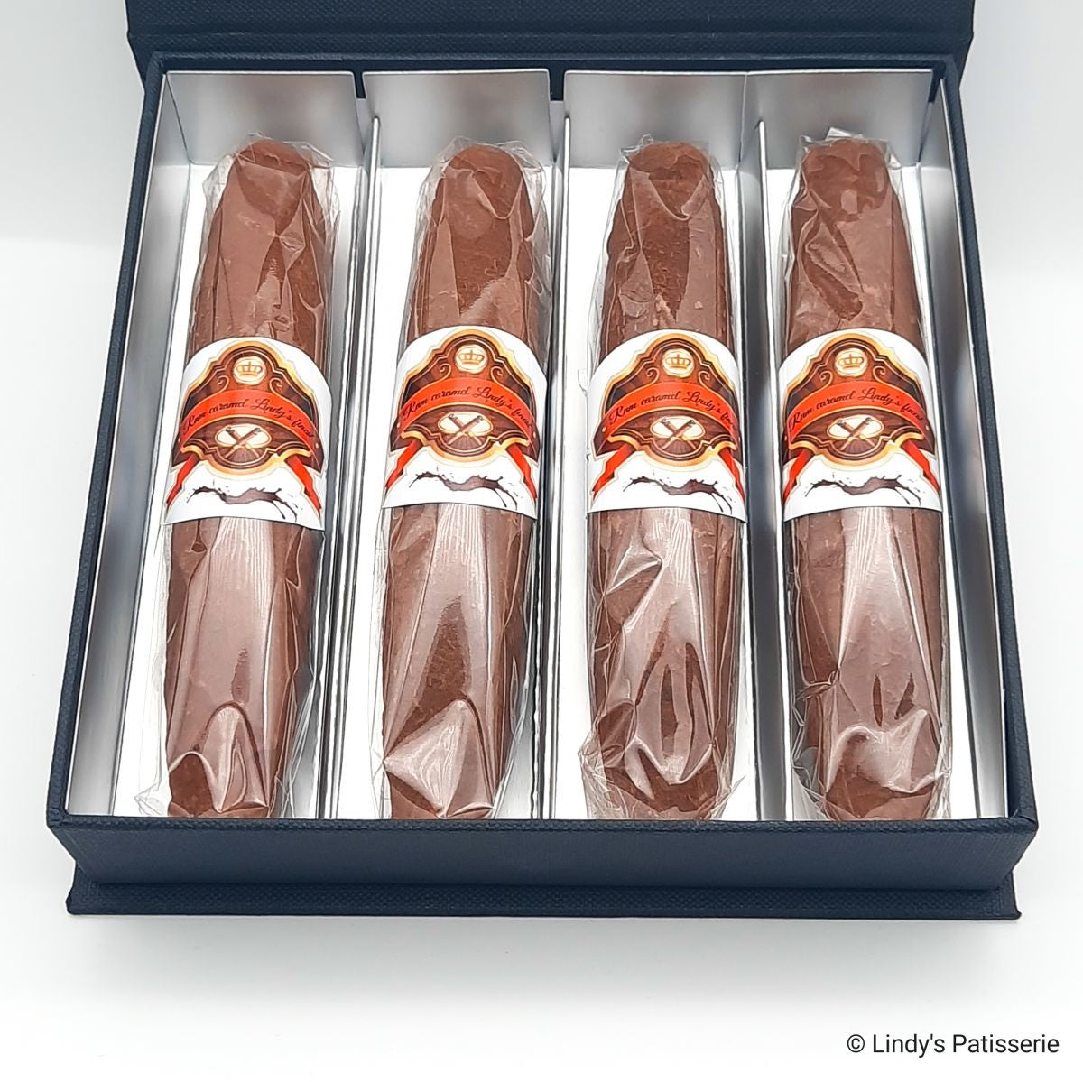 Rum caramel sigaren gemaakt van chocolade - Verwenboxen