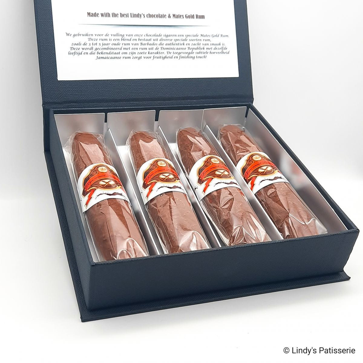 Rum caramel sigaren gemaakt van chocolade - Verwenboxen