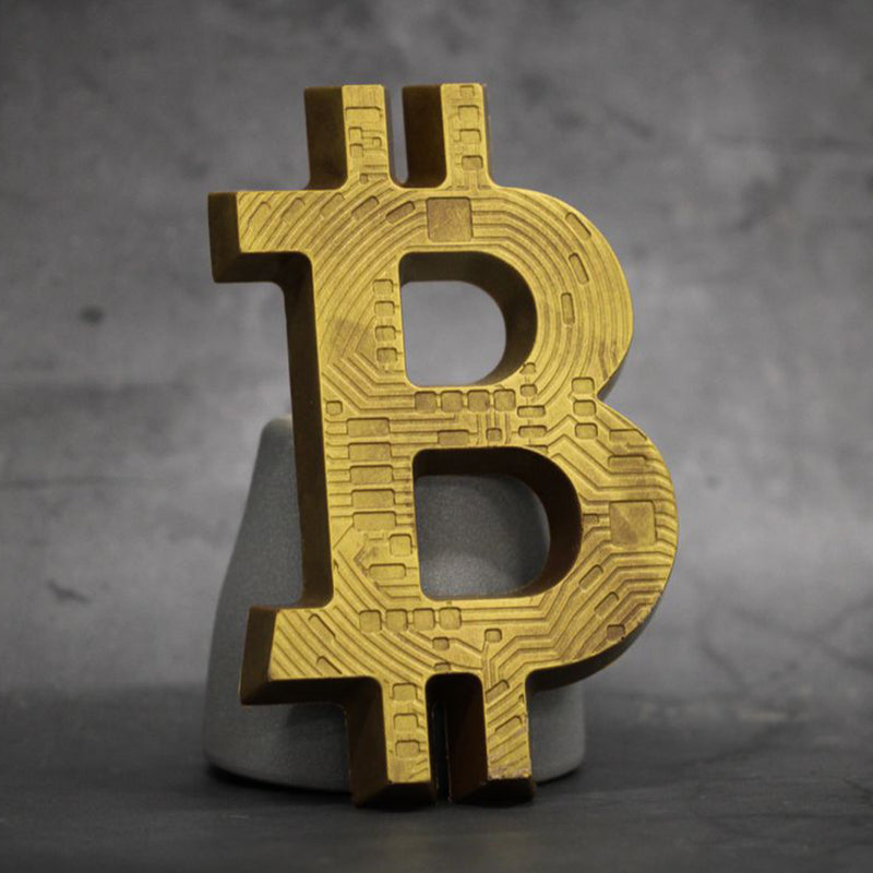 Bitcoin chocoladeletter goud MELK